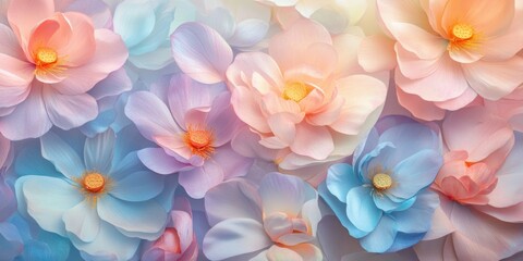Colorful Flower Bouquet Background
