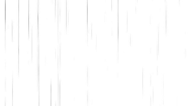 spling threades Anime Speed Lines in After Effects, Right to Left speed lines moving with alpha channel. comic anime action speedline stock video 4k, withe screen background