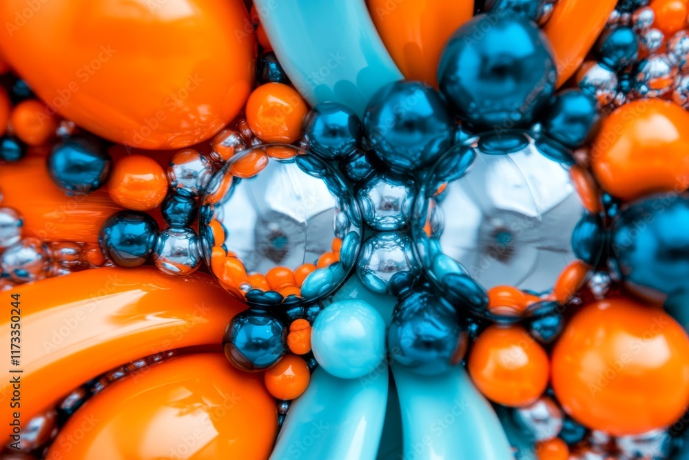 Poster a hyper-realistic close-up of a kaleidoscope view, showing intricate details of mirrored reflections