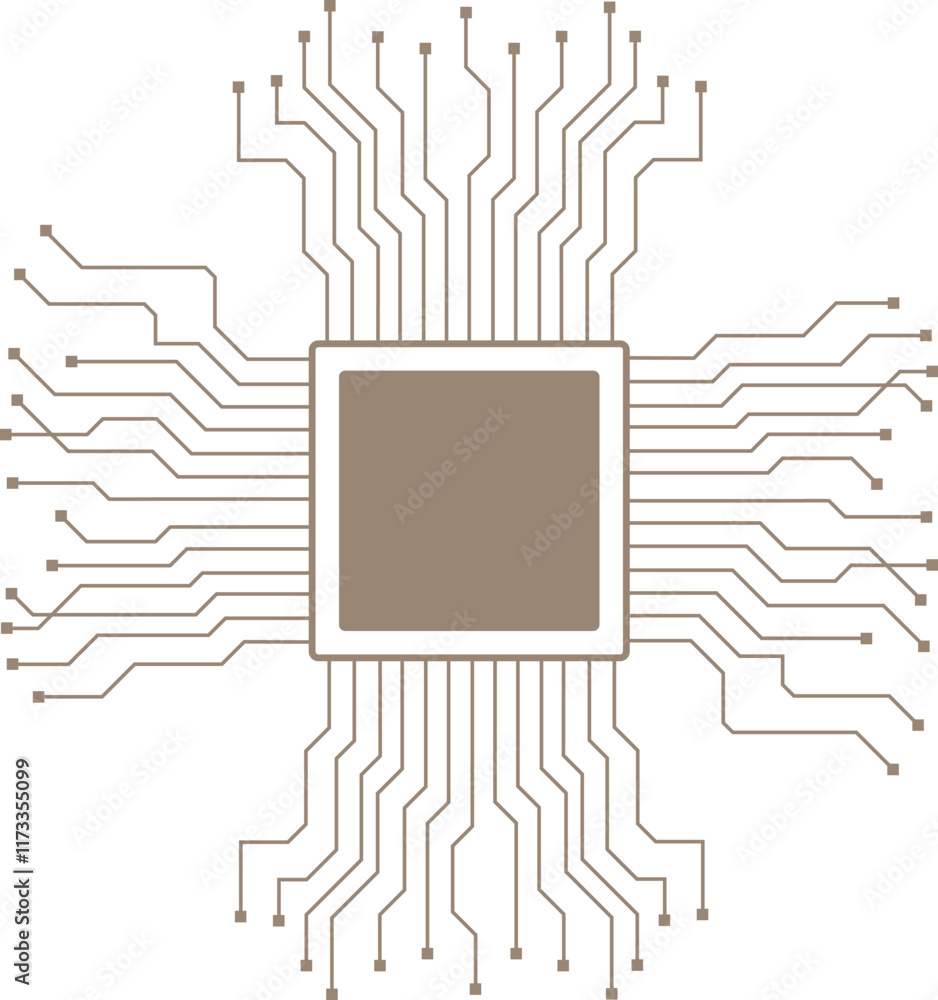 Poster circuit board. technology background. central computer processors cpu concept. motherboard digital c