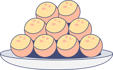 Laddu illustration, perfect for graphic design needs