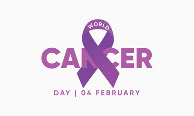 world cancer awareness month. world cancer ribbon. world cancer ribbon vector