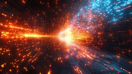 Quantum computer processor visualization in abstract space