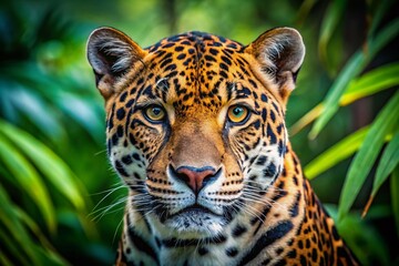 Majestic American Jaguar: Endangered Wildlife Portrait