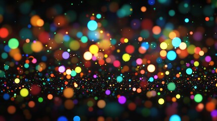 Naklejka premium A colorful background with many small dots of different colors
