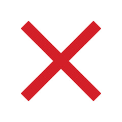 The general prohibition sign , also known as a no symbol, no sign, circle-backslash symbol, nay, interdictory circle or universal no, is a red circle with a red diagonal line through it