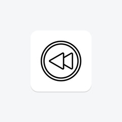 Player Arrow line icon , vector, pixel perfect, illustrator file