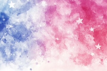 Fototapeta premium Abstract Watercolor Sky with Scattered Stars