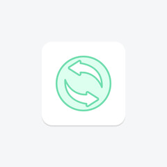 Free Transfer Arrow duotone line icon , vector, pixel perfect, illustrator file