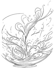abstract background cartoon illustration 