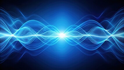 Electromagnetic Waves in Blue , frequency, nature,  frequency, nature