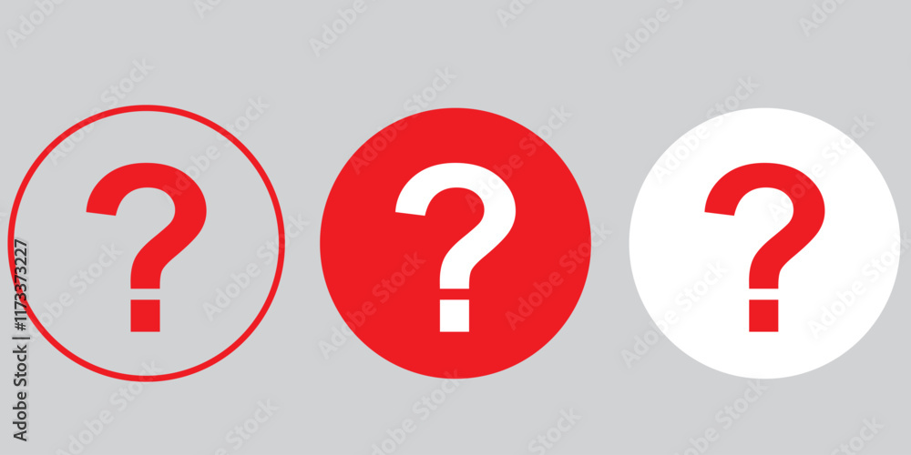 Poster print question marks icon. bubble question icon. question mark symbol on isolated white background. 