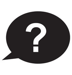 Print Question mark icon symbol, vector illustration
