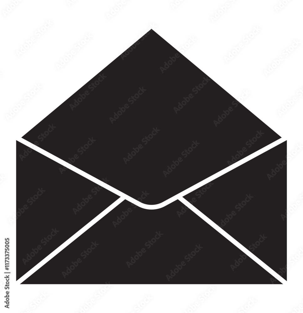 Poster mail icon. open email vector symbol for website or mobile app . mail icon . email icon vector. e-mai