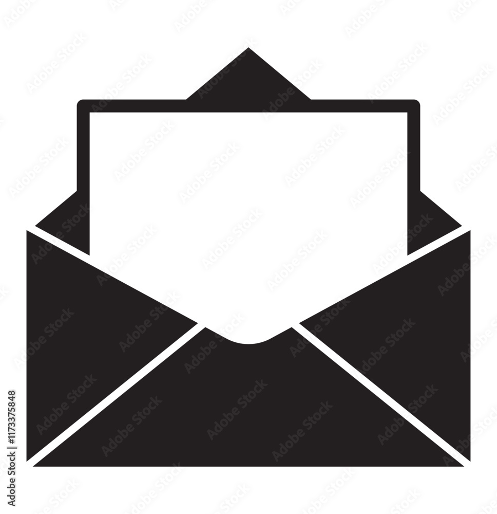 Poster mail icon set. email icon vector. e-mail icon. envelope illustration. open letter mail icon sign vec