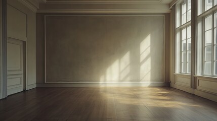 Obraz premium empty modern room with old wall 