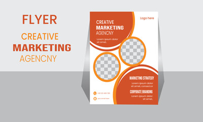 Corporate Flyer Layout with Graphic
