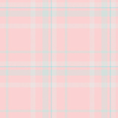 School vector seamless tartan, rag background pattern texture. Effect check plaid textile fabric in light and white colors.