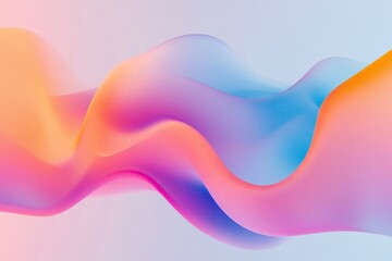 Abstract Colorful Gradient Waves Graphic Design