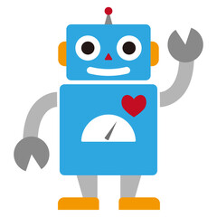 レトロなかわいいロボット