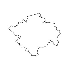 Obraz premium sumatera selatan map