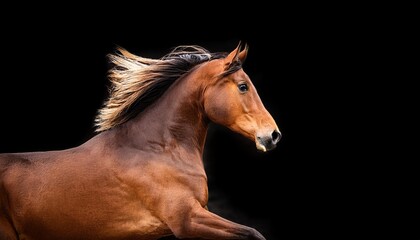 Obraz premium horse isolated on black
