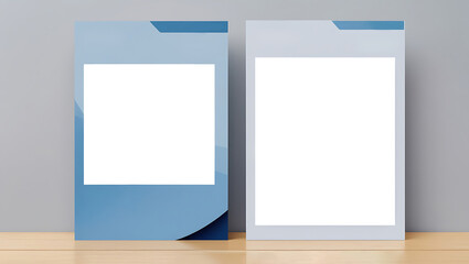 Leaflet with blank copy space, flyer design template vector