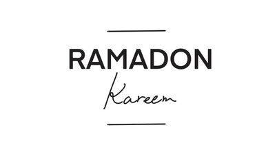 Ramadon kareem ramadan religion islam muslim greeting culture celebration arabic mosque lantern lamp art arab object black color hand written lettering script february april allah festival beautiful 