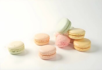 Delightful Macaron Display Captures Sweetness at a Pastel Dessert Gathering