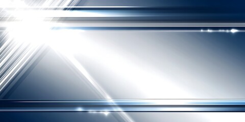 Fototapeta premium Abstract blue light beams, design background.