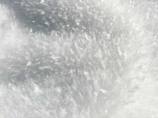 closeup of ice crystals with sharp details. frosty texture. winter concepts. snowflake texture....