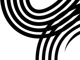 Obraz premium SIMPLE DYNAMIC LINE design with aesthetic black and white background