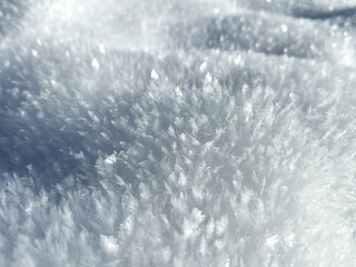 closeup of ice crystals with sharp details. frosty texture. winter concepts. snowflake texture....