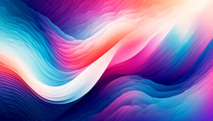 Vibrant waves of color swirl in mesmerizing harmony and depth