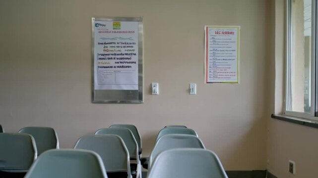 empty clinic setting symbolizing public health and leprosy care or quiet medical clinic for promoting public health awareness or healthcare facility supporting leprosy education and prevention