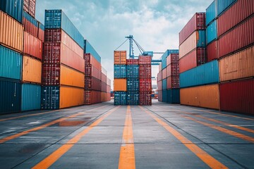 Global Shipping and Trade Symbolizing World Economics and Logistics