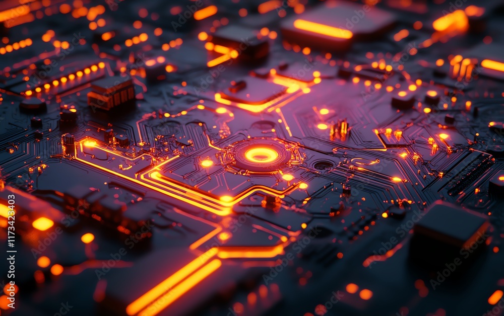 Poster futuristic abstract tech network, nodes and connections, smooth background, 3d rendering, dynamic mo