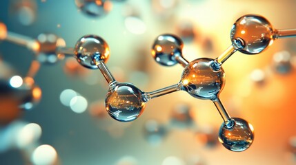 Intricate 3d molecular structure, exploring the network of atoms, bonds, and spheres in scientific visualization