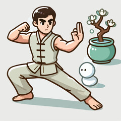 someone with kung fu skills