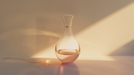 isolated perfume bottle on white