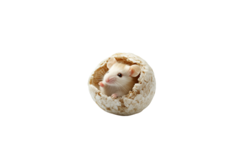 a happy mouse dancing isolated on a transparent background