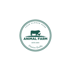 Farm animals livestock logo design