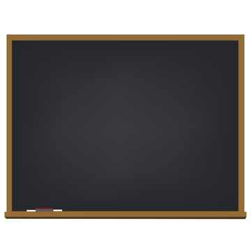 recommend clip art: School chalkboard blackboard with chalk and wooden frame. Vector