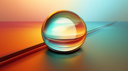 Vector Glass Button and beatiful background