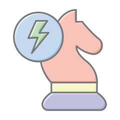 Energy Strategies  lineal color icon , vector, pixel perfect, illustrator file 
