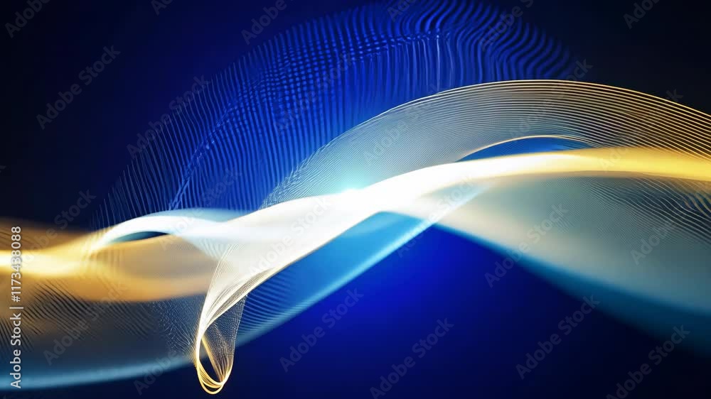 Wall mural abstract light movement dynamic visual experience of flowing colors and vibrant atmosphere