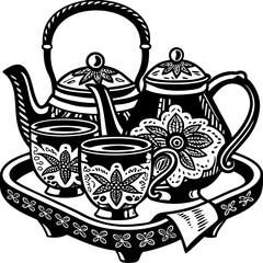 teapot and cup