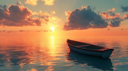 as warm, golden sun rose over tranquil, azure waters, passenger
