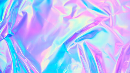 Fototapeta premium Iridescent holographic foil texture with vibrant colors