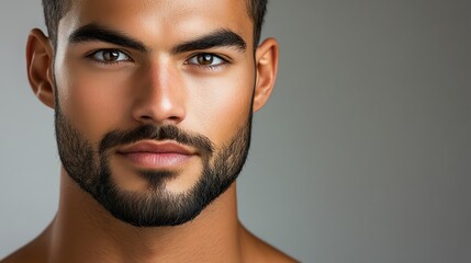 Fototapeta premium Close-up of a confident young man.